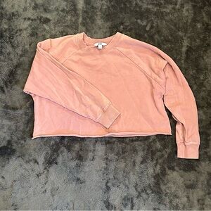 JoyLab Cropped Raglan Crewneck Sweatshirt